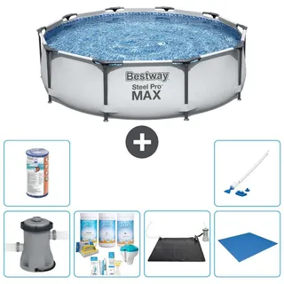 Bestway Steel Pro MAX Rund - 305x76 cm - 7-teilig S22134 - Grau