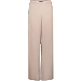 Marlene-Hose BETTY BARCLAY "Marlene-Hose mit elastischem Bund", Damen, Gr. 44, EURO, grau (grau beige), Obermaterial: 100% Polyester PES., Hosen Marlene-Hose