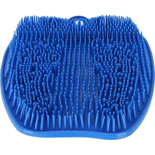 Duschfuß -Schrubben weiches Silikon Anti -Schlupf -Saugbecher -Geruchswaschmaschinen für Bademassage Blau