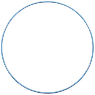 Vaessen Creative 11017-001 Metallring, Blau, Spannring Ø25 cm aus 3 mm Metalldraht zum Traumfänger Basteln, Makramee Knoten, Mandala Häkeln sowie Gestalten weiterer Wanddeko und Fensterdeko, Metal, 25