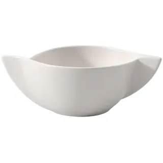 Villeroy & Boch NewWave Suppentasse 260 ml Weiß, Spülmaschinenfest, Mikrowellensicher, Tasse für Suppen, Suppentasse mit Henkel, Geschirr, Premium Porzellan