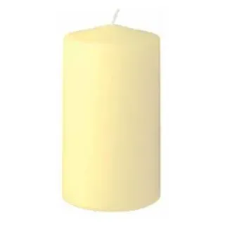 DUNI Stumpenkerzen, Kerze mit ca. 15 Std. Brenndauer, Format: 100 x 50 mm, 1 Karton = 6 x 10 Stück, Farbe: champagne