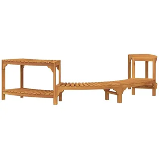 vidaXL Whirlpool-Umrandung braun 272 x 120,5 cm