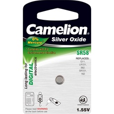 Camelion Batterie Camelion SR58 Silber Oxid ( 1 Stück) (1 Stk., SR58, 21 mAh), Batterien + Akkus