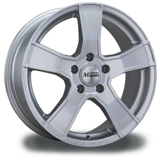 Alufelge 16 zoll MAGMA Tezzo 5x108 6,5J ET45, Farbe Silber