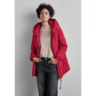 STREET ONE Damen A201971 Lange Steppjacke, Carpet red, 36