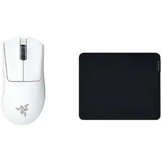 Razer DeathAdder V3 Pro - White + Gigantus V2 Medium