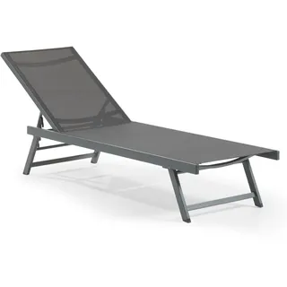 LECO Elina Sonnenliege 149 x 63 x 96 cm Grau