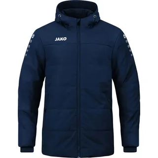 Jako Coachjacke Team mit Kapuze, Marine, 164,