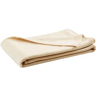 Novel Plaid , Creme , Textil , Uni , 150x200 cm , Textiles Vertrauen - Oeko-Tex®, Hohenstein , Einfassband , Heimtextilien, Wohntextilien, Decken, Plaids