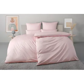 Bettwäsche OTTO HOME "Luisa", rosa, B/L: 135cm x 200cm, 1 Stk., 1 Stk., Satin, B/L: 80cm x 40cm, 2 Stk., Satin, Obermaterial: 100% Baumwolle, Bettwäsche, Bettwäsche, 100% Baumwolle, ab Gr. 135x200, auch in PREMIUM Qualitäten erhältlich