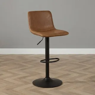 Bronx71 Barhocker Leder Texas höhenverstellbar cognac 60-76 cm - Braun
