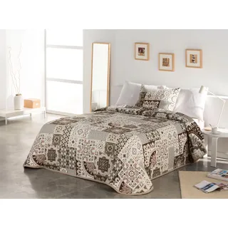 OTTO home Sofia Bettüberwurf 140 x 210 cm Beige/Braun