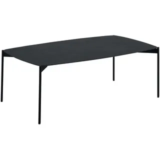 Venjakob Couchtisch , Grau, Schwarz , Metall, Keramik , rechteckig , rund , 70x42x116 cm , Goldenes M , Wohnzimmer, Wohnzimmertische, Couchtische, Couchtische Keramik