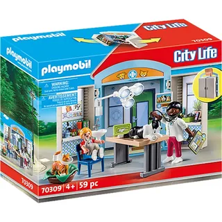 PLAYMOBIL, Spielbox "Beim Tierarzt", City Life, 70309 - Beige