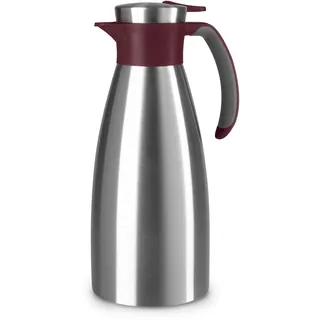 Emsa Isolierkanne Edelstahl/weinrot 1,5 l