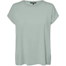 Bild von Damen T-Shirt VMAVA PLAIN Regular Fit Silt Grün 10284468 XL
