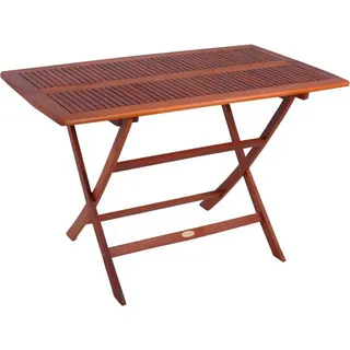 Garden Pleasure Orlando Klapptisch 120 x 70 x 73,5 cm Braun