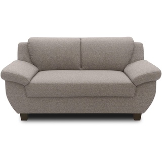 DOMO. collection Sofa Panama, 2 Sitzer, 2er Couch, Garnitur, 3-2-1 Sofa, 91 x 159 x 80 cm (BxTxH), taupe