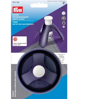 Prym 673130 Dreifuss Schlagwerkzeug für Nähfrei, Pflaumenblau
