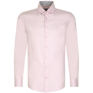 Seidensticker Herren Slim Fit Langarm Hemd, Rosa, 38