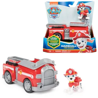 Spin Master PAW Patrol Feuerwehr-Auto mit Marshall-Figur (Sustainable Basic Vehicle/Basis Fahrzeug),