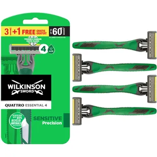 Wilkinson Sword Quattro Essential 4 Sensitive Einwegrasierer für Männer 3+1