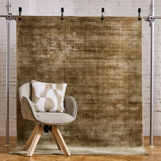 Teppich TOM TAILOR HOME "Shine uni" Gr. 6, braun (hellbraun), B:190cm H:8mm L:290cm, Viskose, Teppiche, Teppich, Handweb Teppich, 100% Viskose, handgewebt, mit elegantem Schimmer