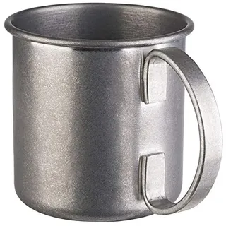 APS 93345 Becher MOSCOW MULE, Ø 9 cm, Höhe 9 cm, 0,45 Liter, Edelstahl, Antik-Edelstahl-Look