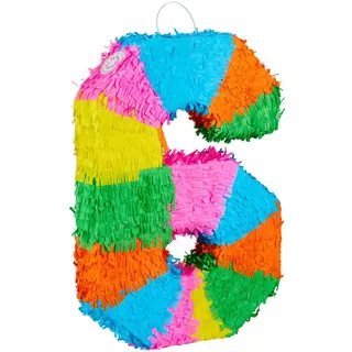 Relaxdays Pinata , Multicolor , Papier , 35.5x50.5x7.5 cm , Dekoration