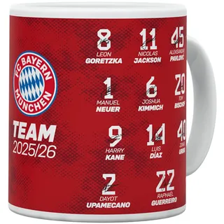FC Bayern München I Tasse Signature 2025-26 0,3 l I Rot/Weiß