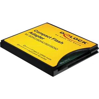 DeLock Adapter - CF II, Speicherkartenlesegerät, Schwarz