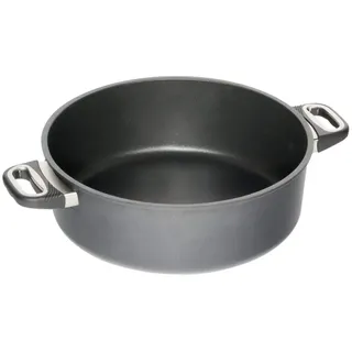 AMT Gastroguss Bratentopf 32 cm Ø, 12 cm hoch, induktionsgeeignet, Lotan® Antihaft-Veredelung, Gusspfanne (Aluguss), AMZN-I-1232