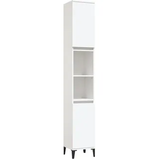 vidaXL Badschrank 30 x 30 x 190 cm Weiß Holz