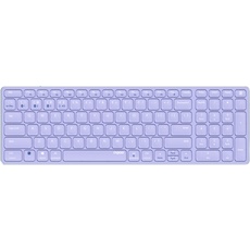 Bild von E9700M Multi-mode Wireless Ultra-slim Keyboard violett, USB/Bluetooth, DE (00215396)