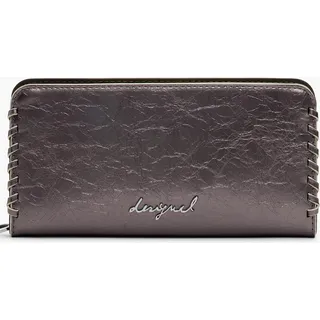 Kleine Damen-Geldbörse Bronze mit Reißverschluss und Details