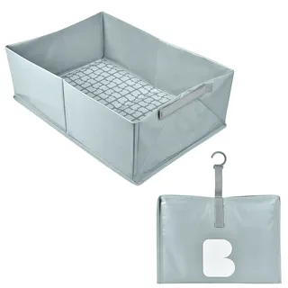 BÉABA BÉABA, Faltbare Babybadewanne, ultrakompakt, stilvoll und trendig, praktischer Stauraum, minimaler Platzbedarf, einfach zu bedienen, Camele'o Pop-Up-Badewanne, Blau — kompatibel mit Béaba Abgewickelt