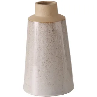 Boltze Vase Catrinia (Gefäß in Beige, Matt, aus Steingut, 16 x 16 x 28 cm Blumenvase) 2026125