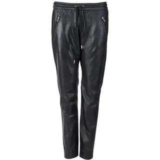 Lederhose JCC "Lederhose 3102153", Damen, Gr. 48, EURO, schwarz, Obermaterial: 100% Lammleder LEL. Futter: 100% Baumwolle CO., Hosen Lederhose