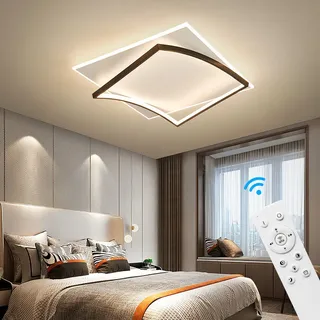 SX915-500 LED Deckenleuchte mit Fernbedienung Lichtfarbe/Helligkeit einstellbar - Weiß, Schwarz