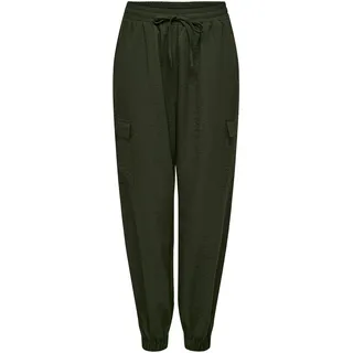 ONLY Damen Onlkatinka Cargo Pant Wvn Noos, Forest Night, XS