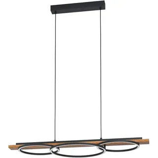 EGLO LED-Pendelleuchte Boyal Schwarz-Natur