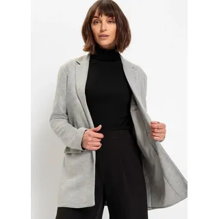 bonprix Jerseyblazer »Langer Jersey-Blazer mit Taschen« Langer Jerseyblazer, mit Taschen, grau