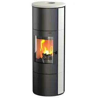 THERMIA München XL Stahl Schwarz/Abdeckplatte Kalkstein