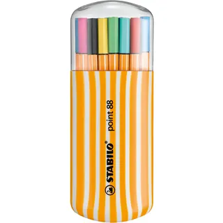 Stabilo point 88 Zebrui Fineliner farbsortiert 0,4 mm, 20 St.