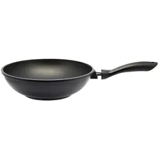 ELO 9151826 Wok-Pfanne, 28 cm Durchmesser, geeignet für alle Herdarten, Aluminium, Grau, Schwarz, 28 cm