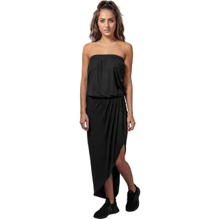 Urban Classics Damen Kleid Ladies Viscose Bandeau Dress TB1508, Midi, Gr. X-Large, Schwarz (Black 7)