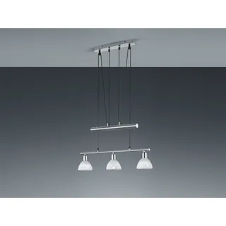 Höhenverstellbare LED Zugpendelleuchte 3-flammig für Esstisch & Kochinsel Silber - Silber