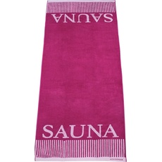 Bild Saunatuch »Rom«, (1 St.), Sauna-Aufschrift, pink