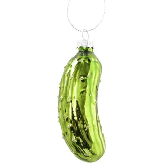 Boltze Weihnachtsanhänger Gurke (Weihnachtsgurke, Weihnachtsbaumschmuck) 2029120 - Weiß